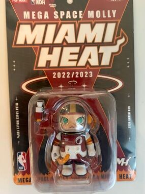 Limited Edition Mega Space Molly NBA Miami Heat collaboration (2022-2023 season)
